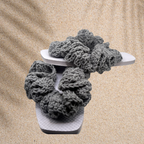 Grey Ruffle Flip Flops