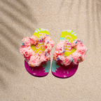 Pink Sprinkle Ruffle Flip Flops (kids)